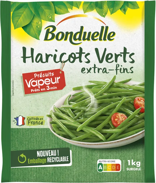 Sachet de haricots verts extra-fins surgelés Bonduelle