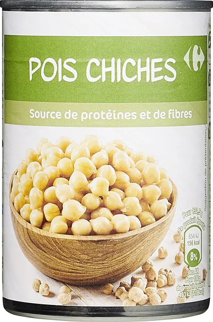 Boîte de pois chiches Carrefour Classic