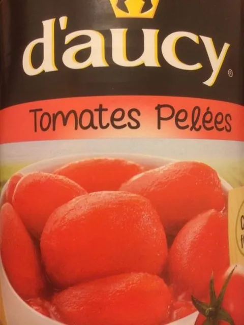 Boîte de tomates pelées d'aucy